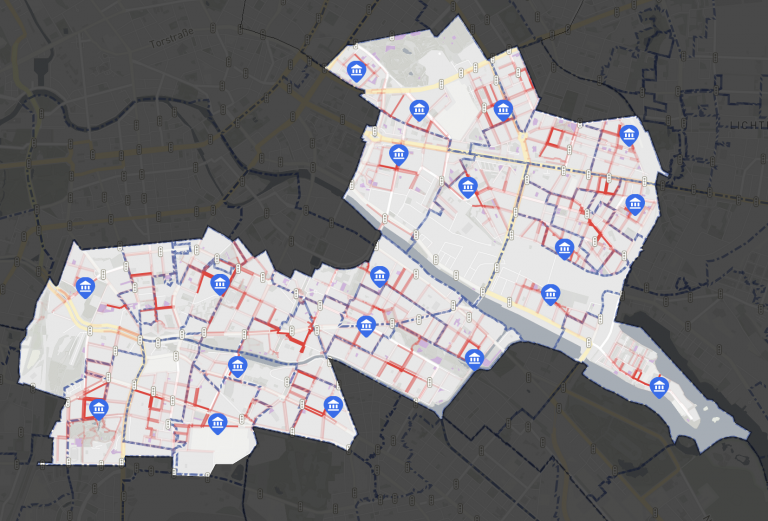 Schulwegsicherheit Analyse Friedrichshain Kreuzberg