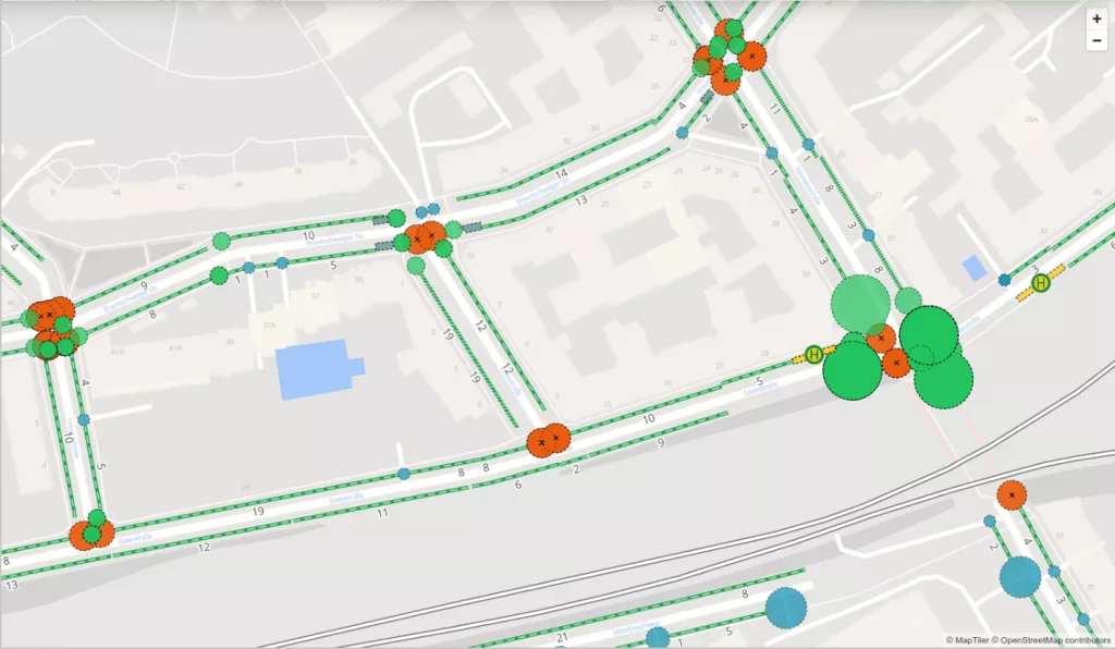 TILDA Parkraum-Datenhub mit verschiedenen Parkrauminformationen und Analysewerkzeugen