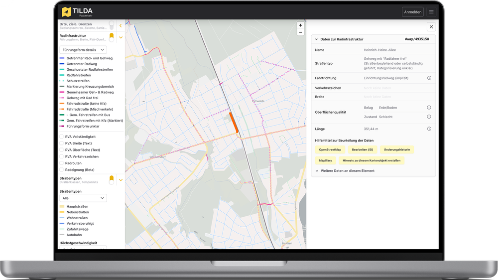 tilda geodatenprodukte,tilda geodaten,radverkehrsdaten software,parkraumverwaltung digital,verkehrsplanung gis,kooperativ und immer aktuell.,geodaten für radverkehr,tilda parkraum,tilda radverkehr,tilda fußverkehr (beta),osm-basierten tilda-daten,osm-daten für die amtliche nutzung,interkommunale zusammenarbeit,alles in einer plattform