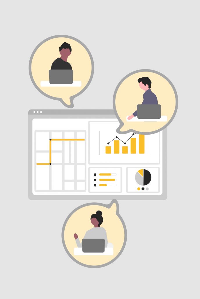 Illustration Dashboard Verkehrsplanungssoftware